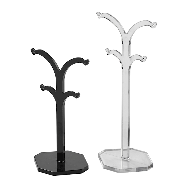 Présentoir boucles d'oreilles transparent 65/95 mm